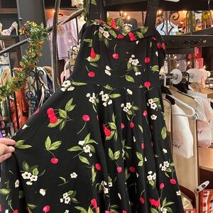 Floral Cherry Print Dress